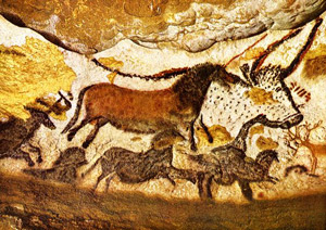 Cave drawings from Lascaux in the Dordogne